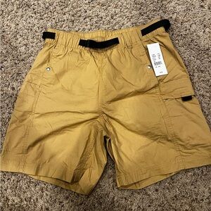 Mens Small  North Face Cargo Shorts in Tan